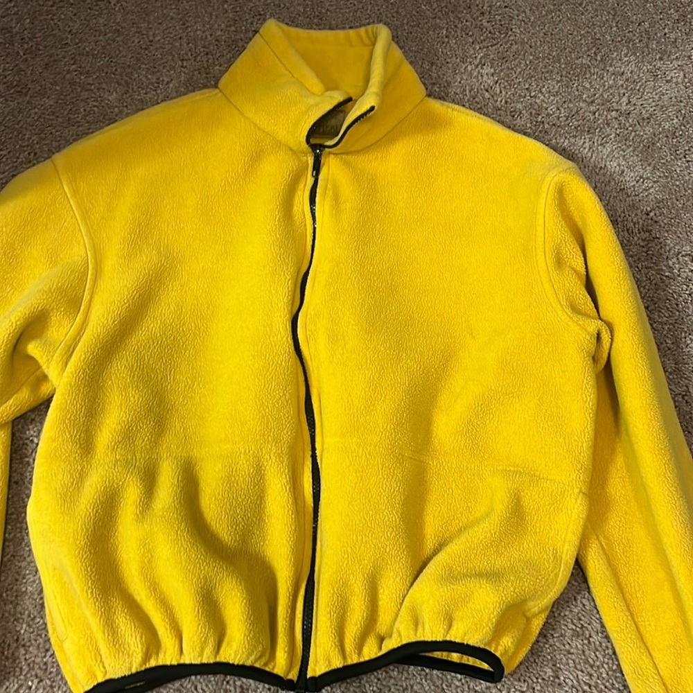 Yellow zip up